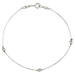Tiffany & Co. Pulsera Estación Diamantes de Plata 925