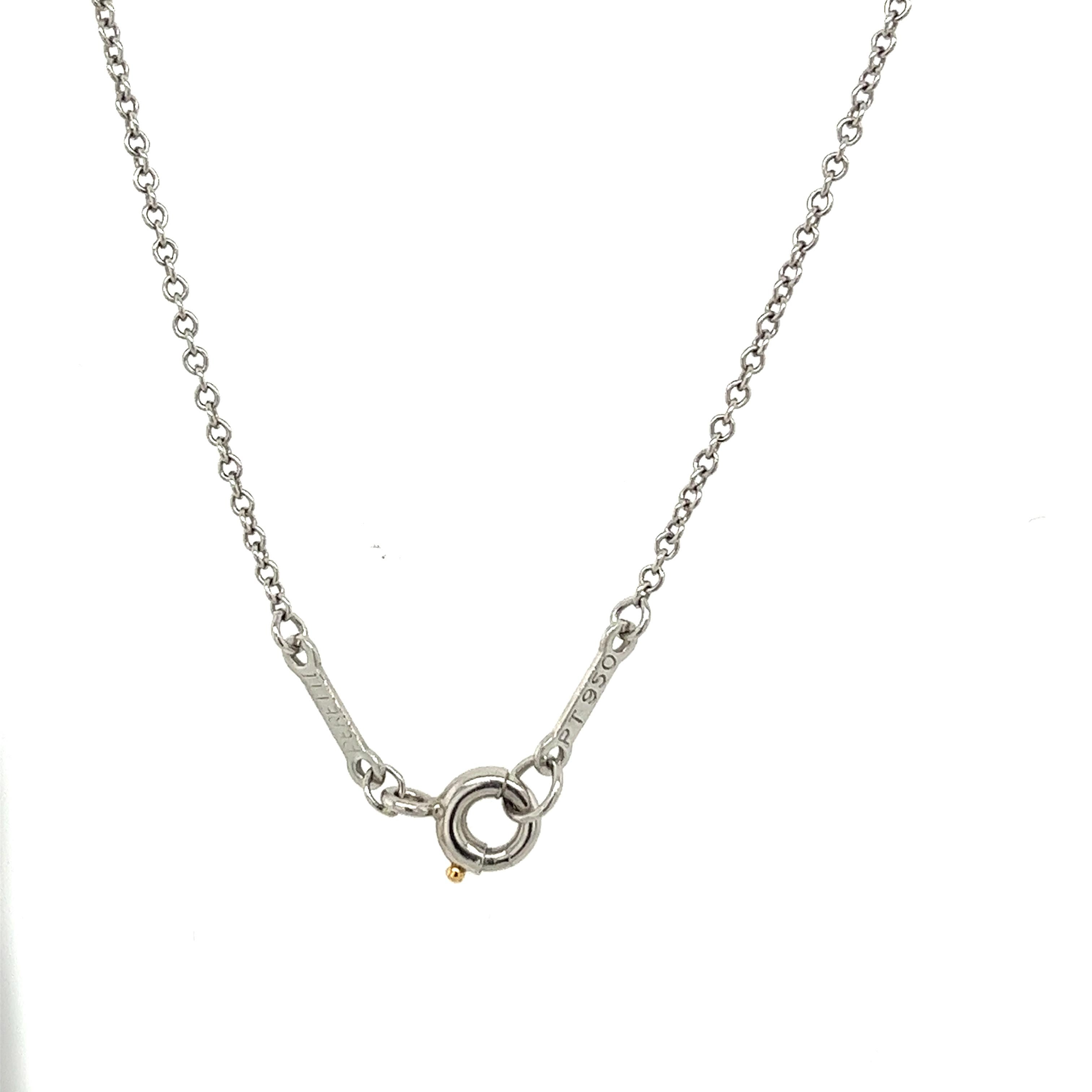 Tiffany & Co Diamonds by the Yard Single Diamond Pendant, 0.25ct In Excellent Condition In London, GB