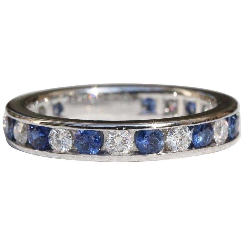 Antique Sapphire and Diamond Band Rings - 5,256 For Sale at 1stdibs ...