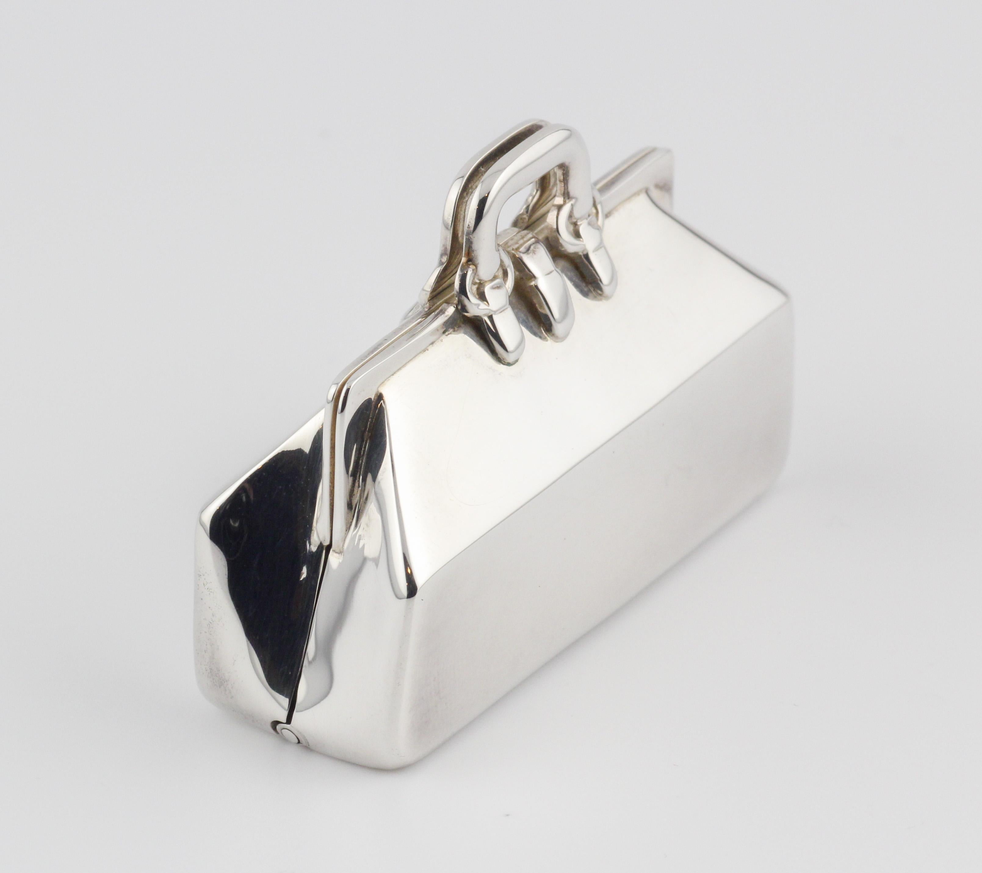 Women's or Men's Tiffany & Co. Doctor Bag Sterling Silver Pill Box