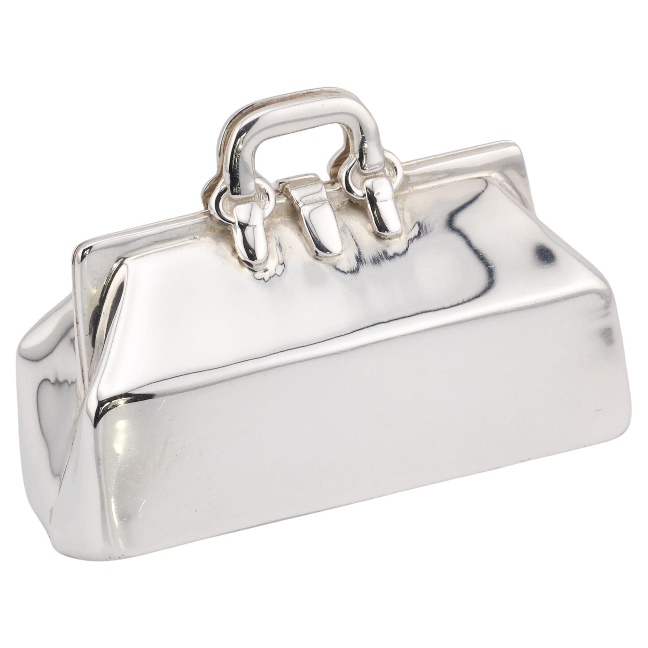 Tiffany & Co. Sacoche de médecin Pilulier en argent sterling