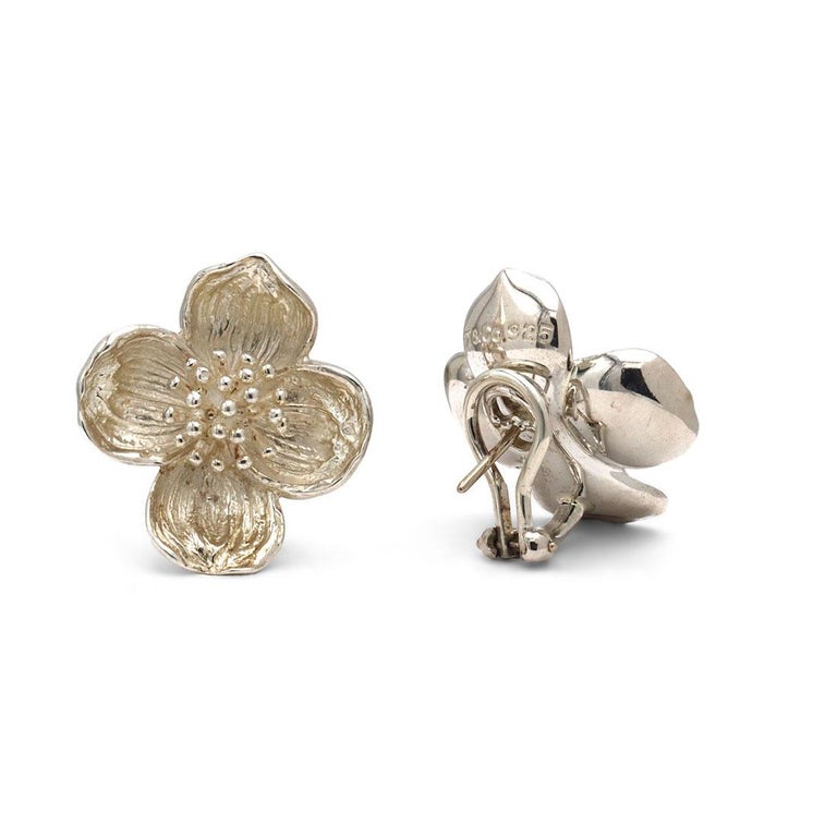 Tiffany & Co. Dogwood Flower Earrings 1