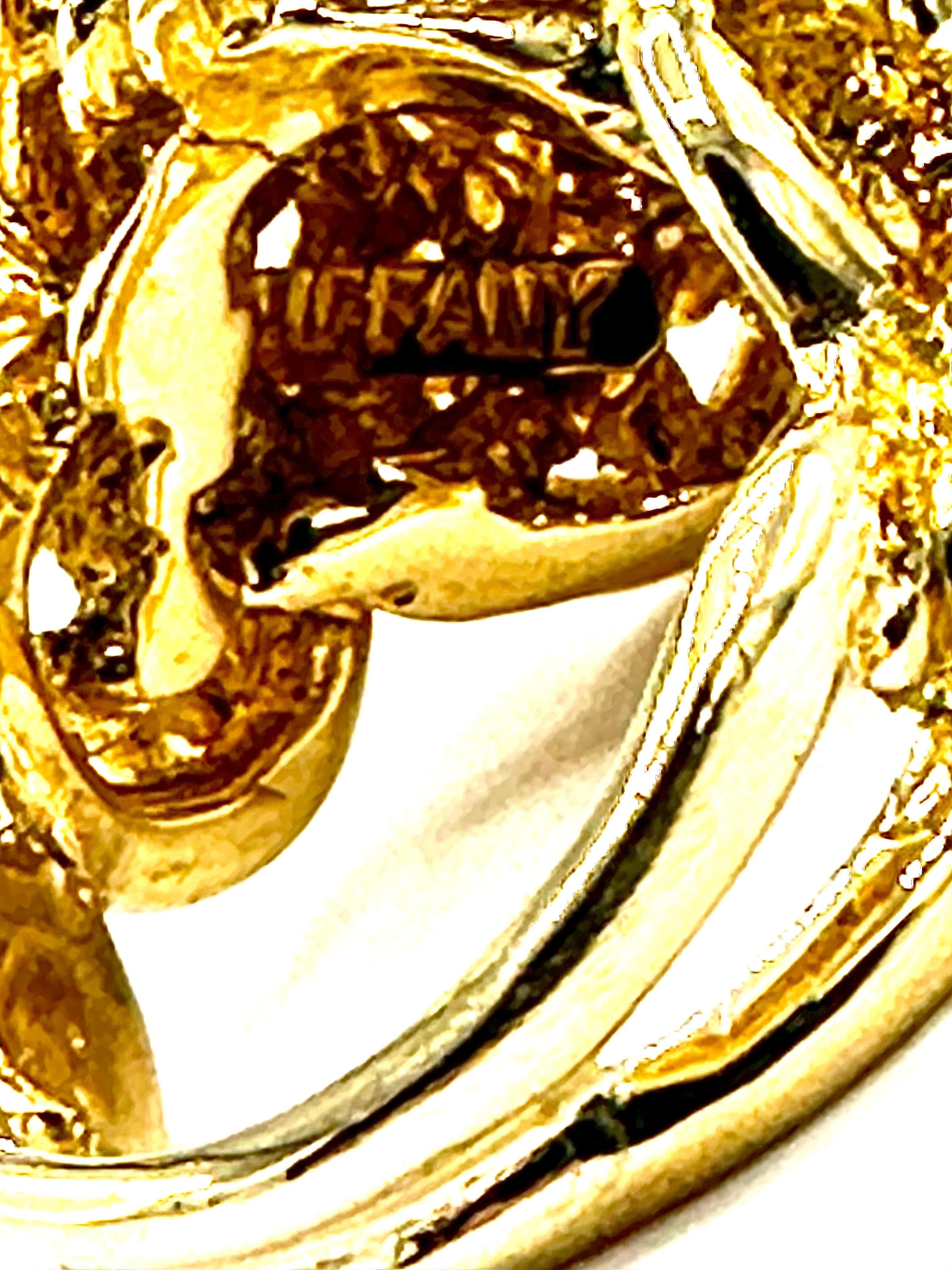 Tiffany & Co. Domed Kette Gliederring aus 18 Karat Gelbgold im Angebot 1