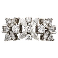 Tiffany & Co. Donald Claflin Flexible Diamond Platinum Eternity Band Ring Size 5