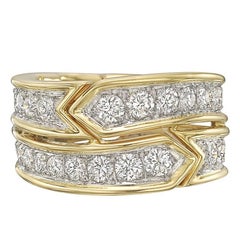 Tiffany & Co. Donald Claflin Gold, Platinum Diamond Ring