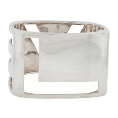 Tiffany & Co. Donald Claflin Sterling Silver Wide LOVE Slip-On Bangle Bracelet