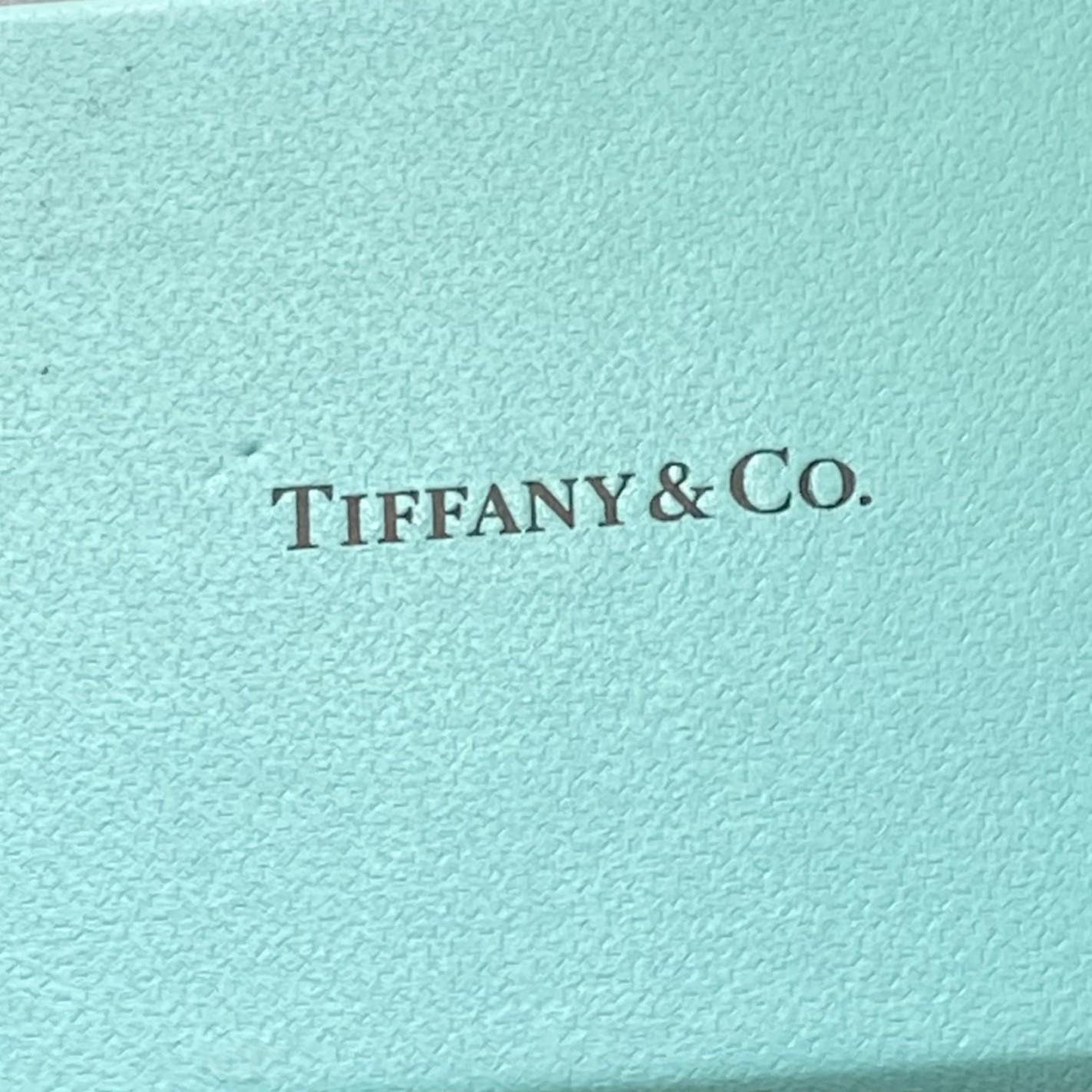 Tiffany Co. Double Open Heart Necklace 0.50 Inch Rose Gold and 0.55 Inch Silver 2