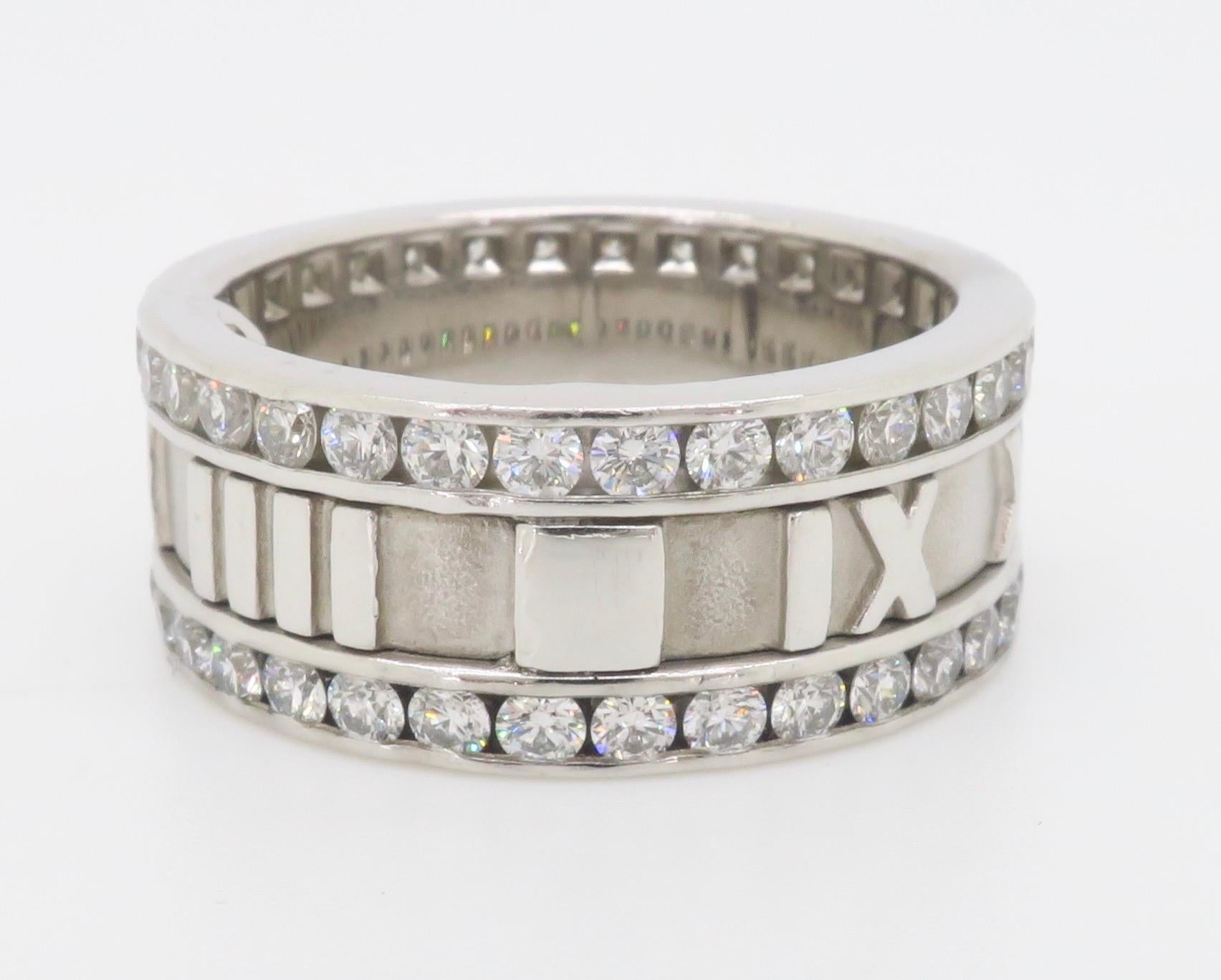 Tiffany & Co. Double Row Diamond Atlas Eternity Band 6