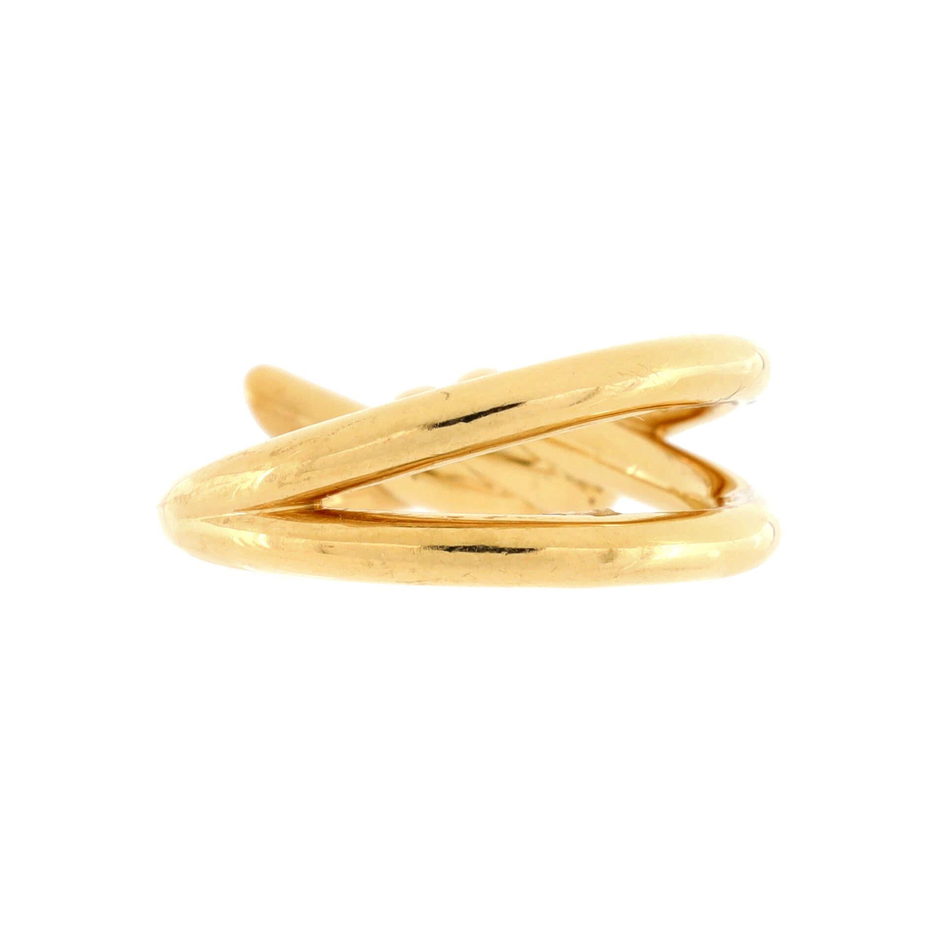 Women's Tiffany & Co. Double Row Knot Ring 18k Yellow Gold