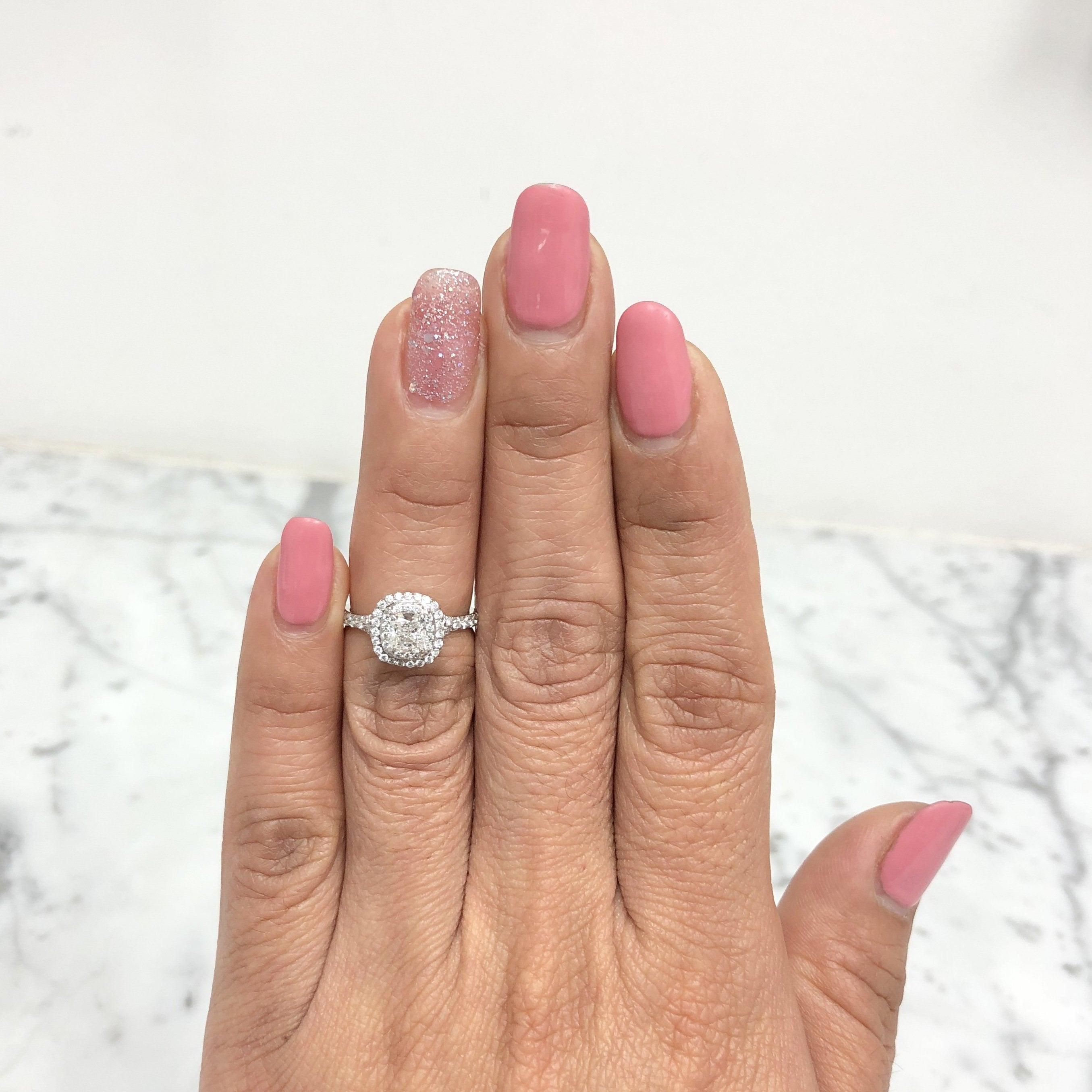 Tiffany & Co. Double Soleste Platinum Diamond Engagement Ring 0.86 Carats Total 5