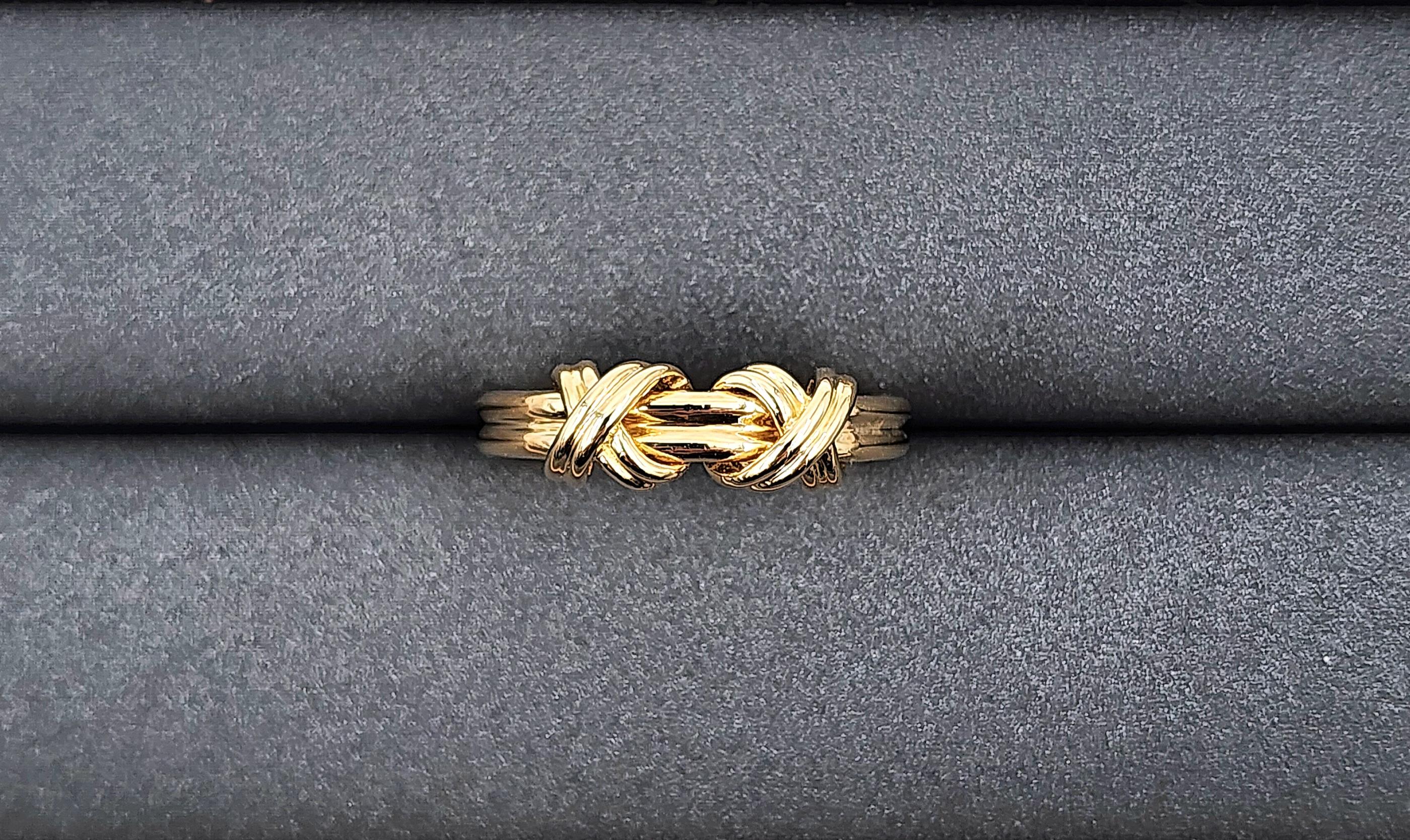 Tiffany & Co Double 'X' Design Band Ring 1