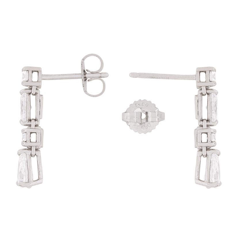 Taglio brillante Tiffany & Co. Orecchini a goccia con diamante Jazz in vendita