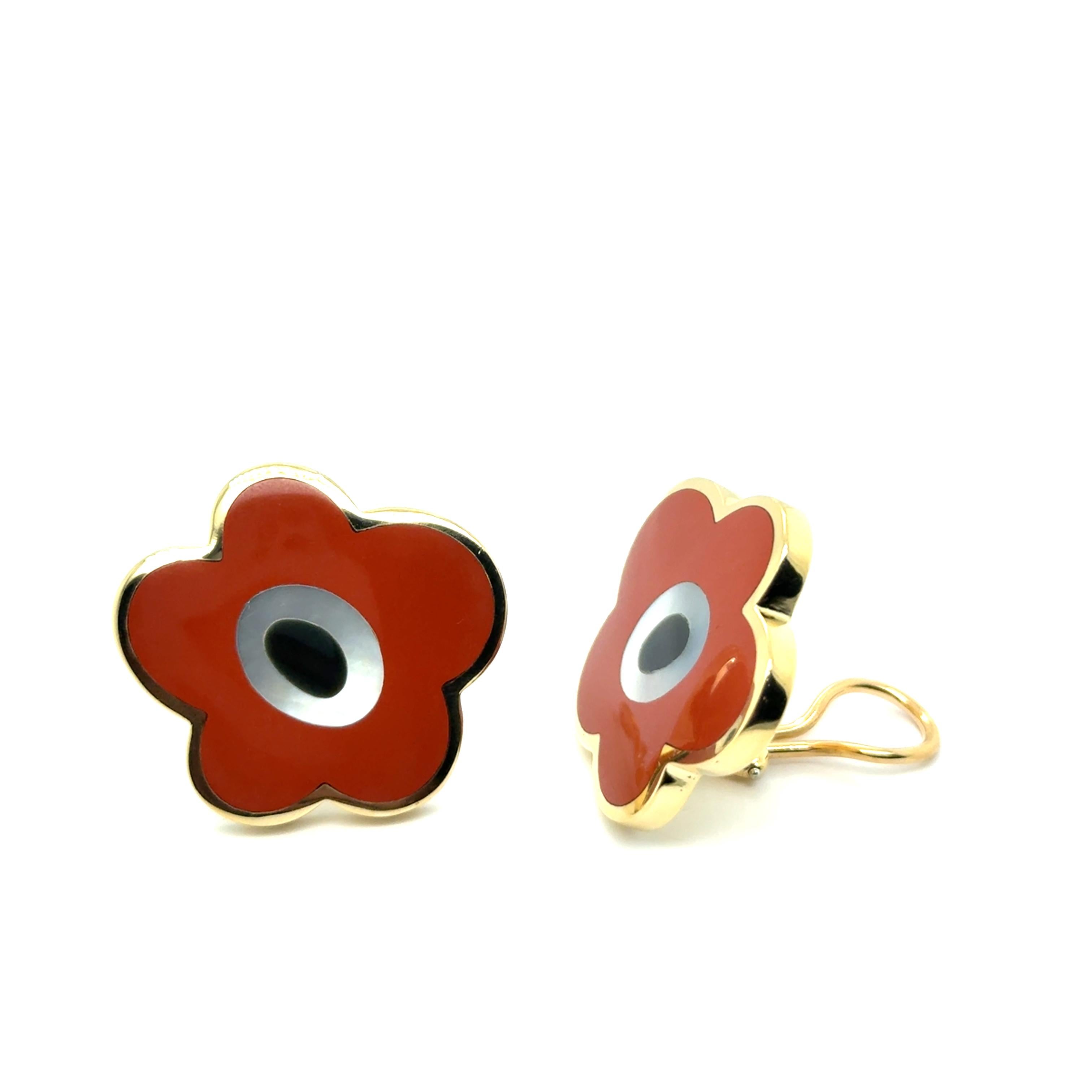 Tiffany & Co Earclips with Vibrant Gemstones in Yellow Gold by Angela Cumming For Sale 5