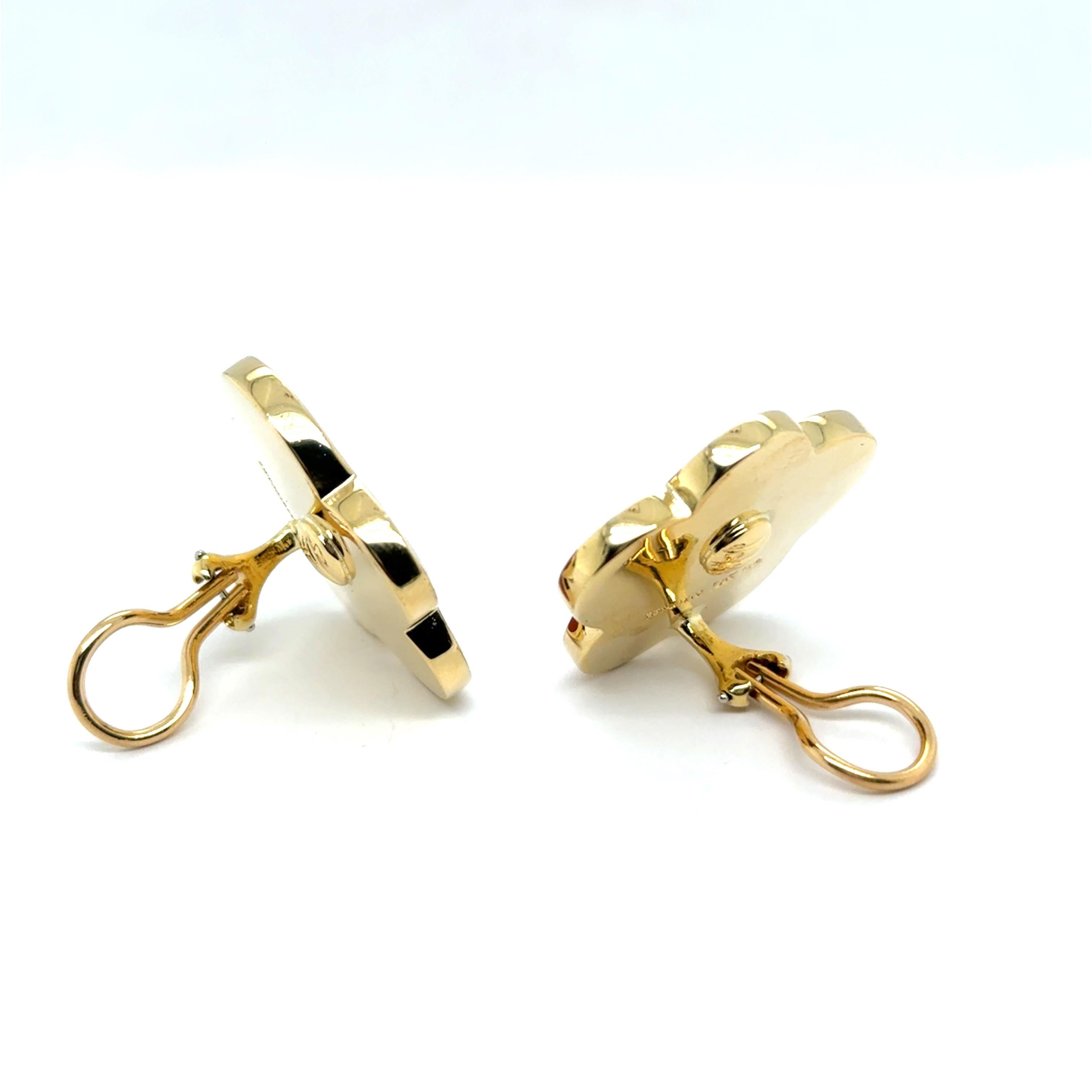 Tiffany & Co Earclips with Vibrant Gemstones in Yellow Gold by Angela Cumming For Sale 8