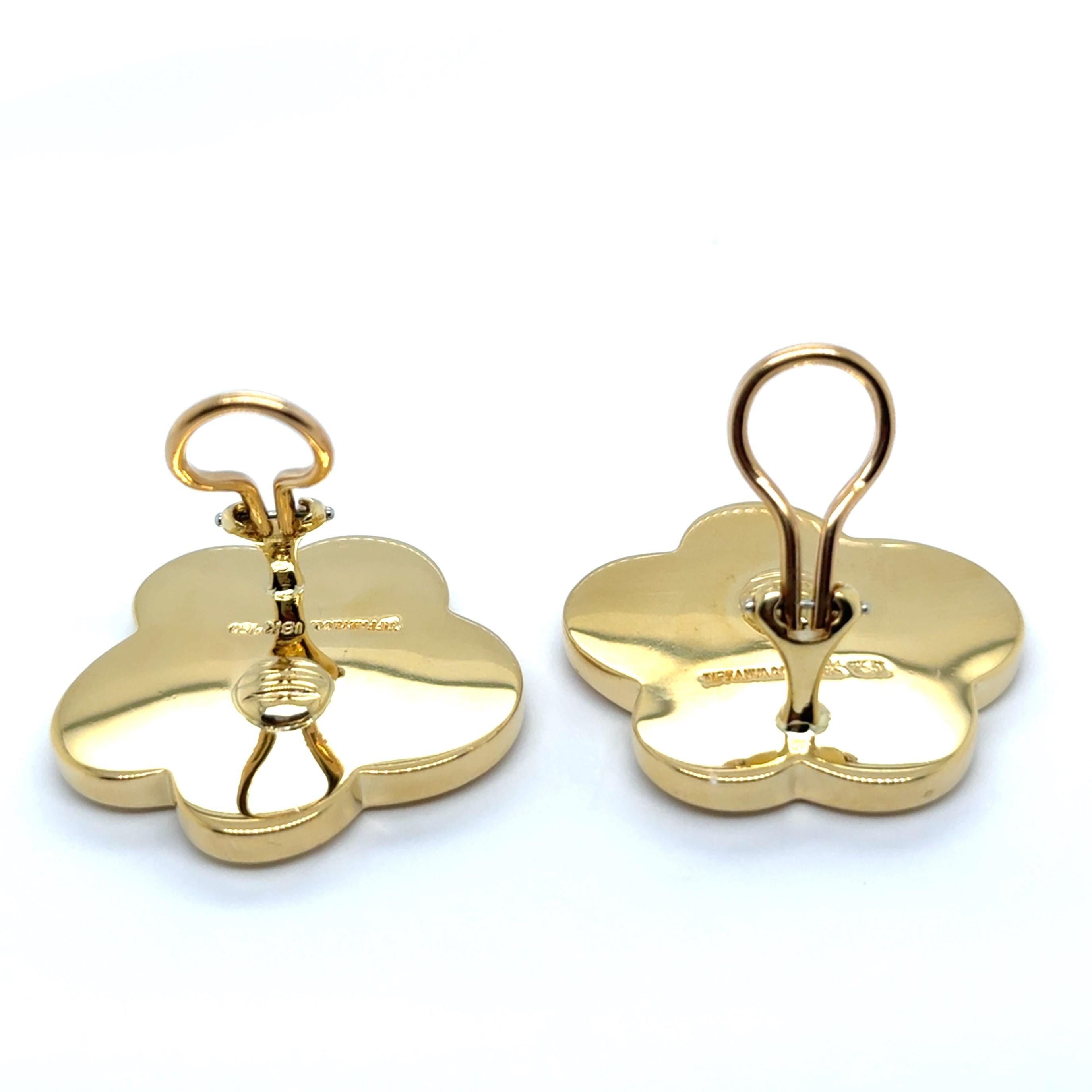 Tiffany & Co Earclips with Vibrant Gemstones in Yellow Gold by Angela Cumming For Sale 9