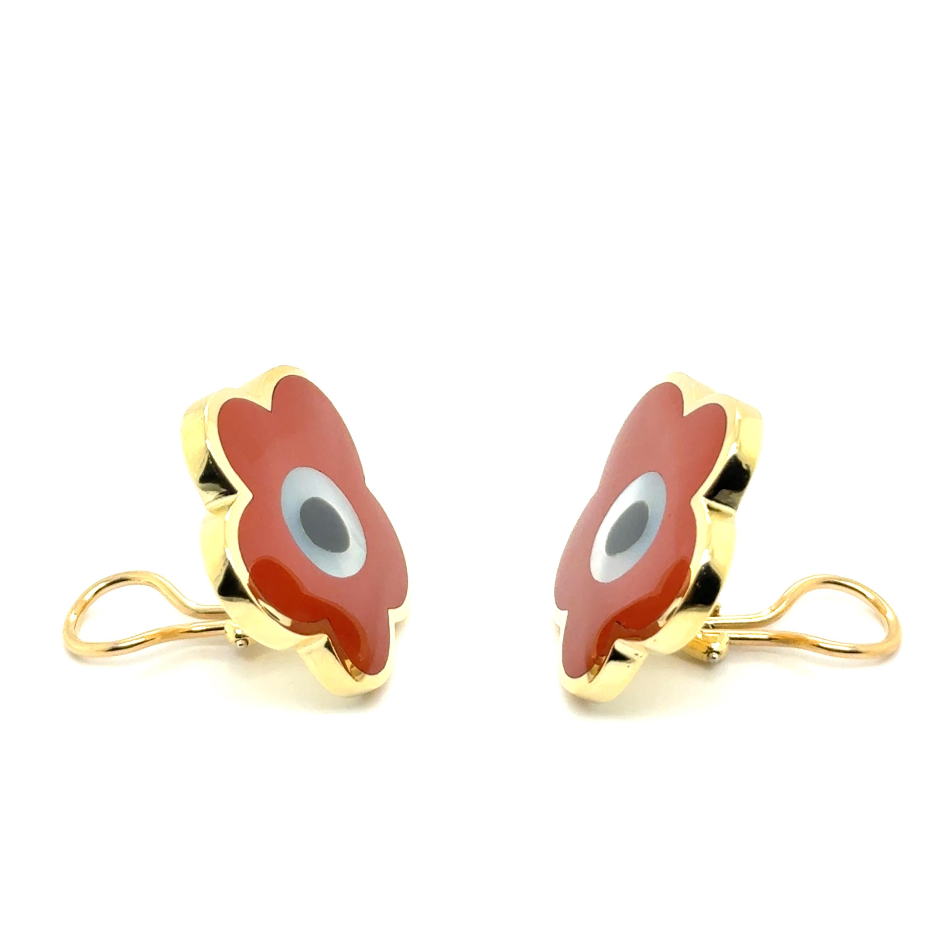 Tiffany & Co Earclips with Vibrant Gemstones in Yellow Gold by Angela Cumming For Sale 2