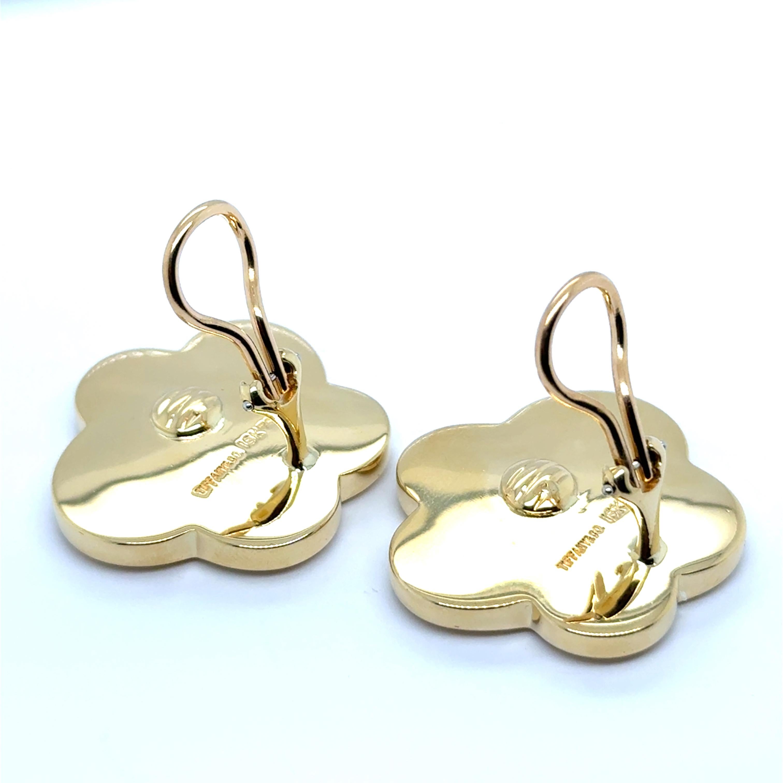 Tiffany & Co Earclips with Vibrant Gemstones in Yellow Gold by Angela Cumming For Sale 3