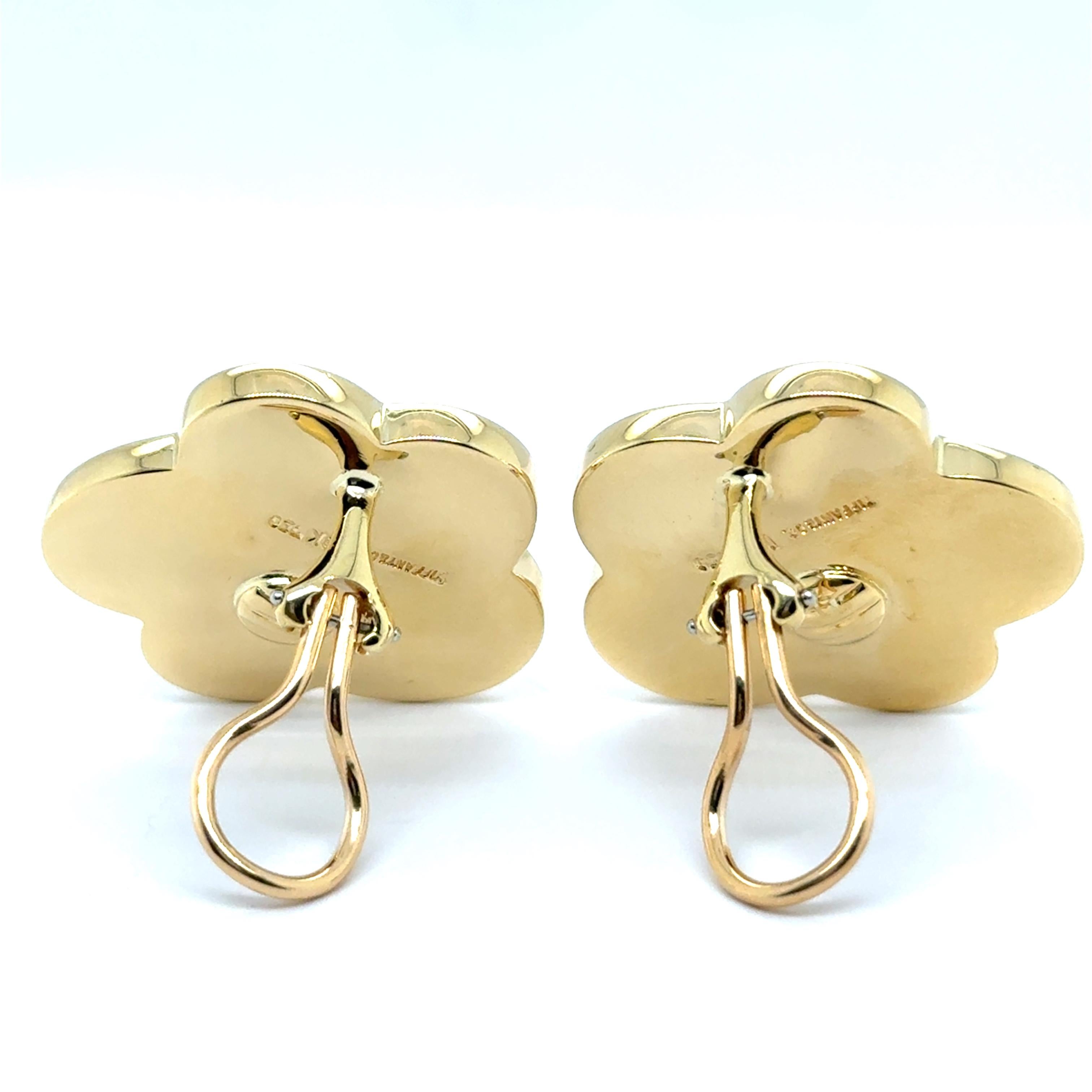 Tiffany & Co Earclips with Vibrant Gemstones in Yellow Gold by Angela Cumming For Sale 4