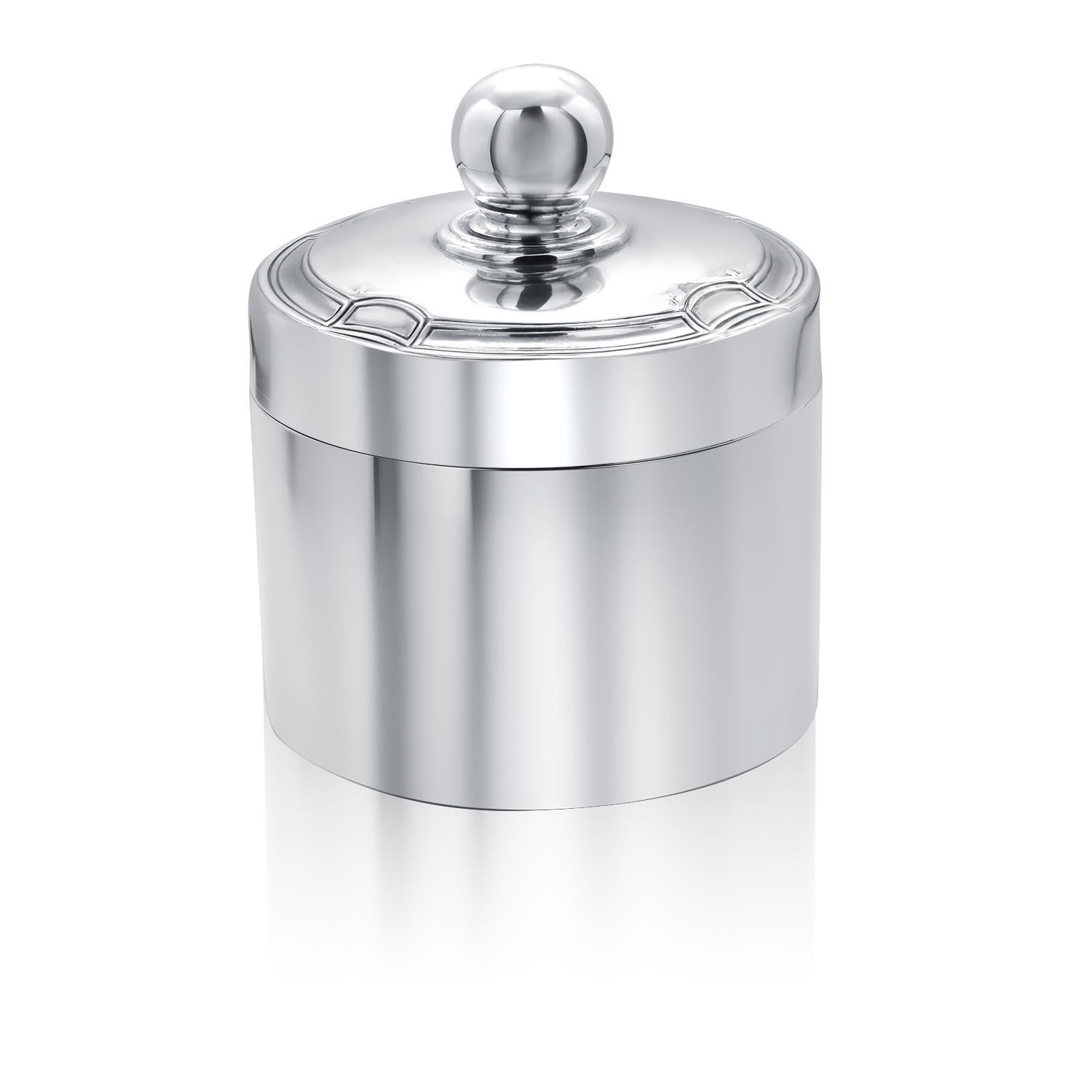 Tiffany Co Early 20 Century Silver Dresser Jar Ball Finial 4.25 Inch Tall Unisexe en vente