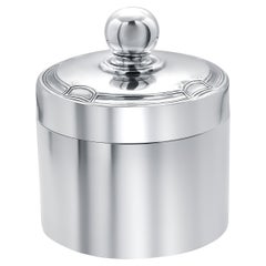 Tiffany Co Early 20 Century Silver Dresser Jar Ball Finial 4.25 Inch Tall