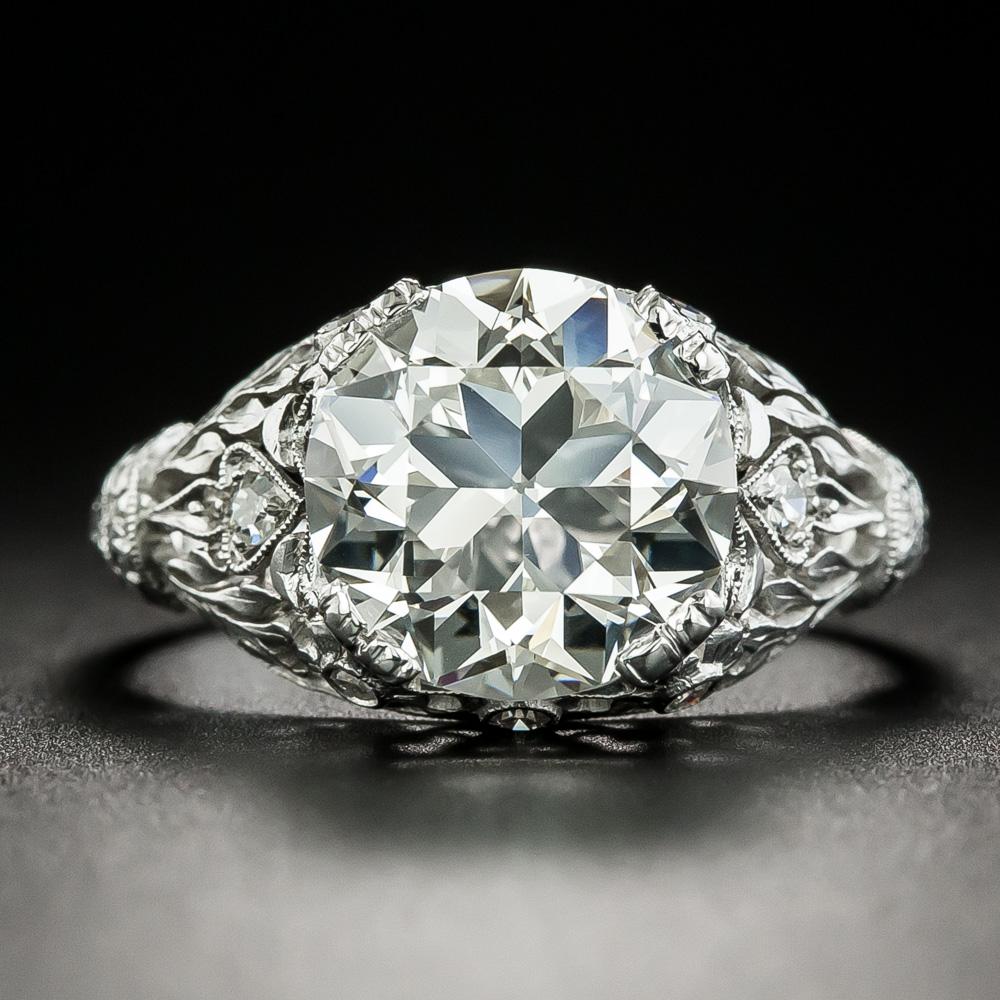 Synonymous with luxury, exquisite taste and aesthetic beauty, Tiffany & Co. has never failed to present jewelry lovers with truly breathtaking rings, and this original late-Edwardian/early-Art Deco jewel (circa 1920) is a stunning example.
