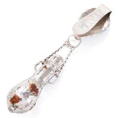 Tiffany & Co. Edward C. Moore "Vines and Butterflies" Scent Bottle Chatelaine