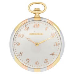 TIFFANY & Co. Edwardian 18k Mixed Metal Pocket Watch