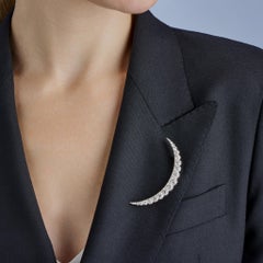 Tiffany & Co. Edwardian Diamond Crescent Brooch