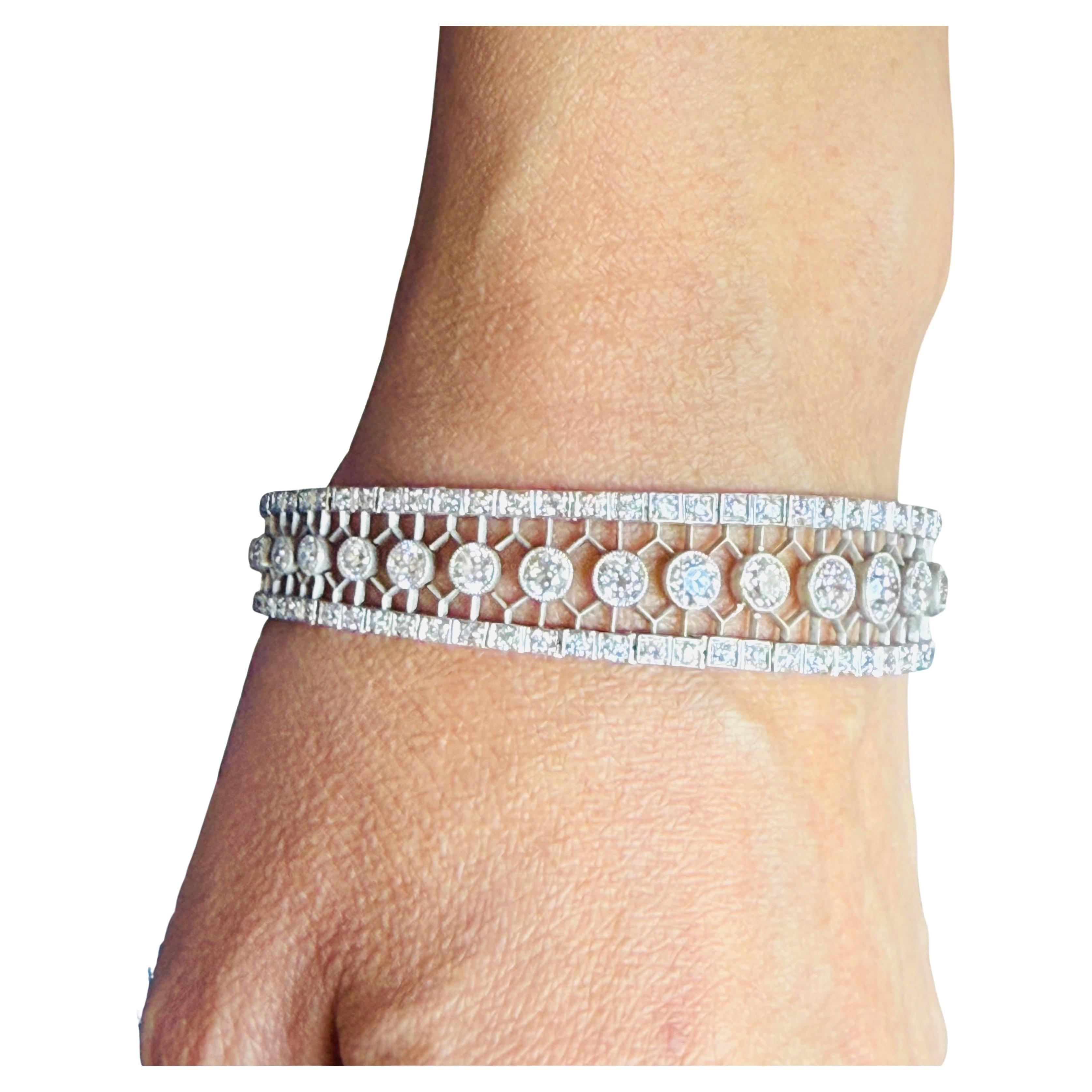 Tiffany & Co Edwardian Diamond Platinum Bracelet