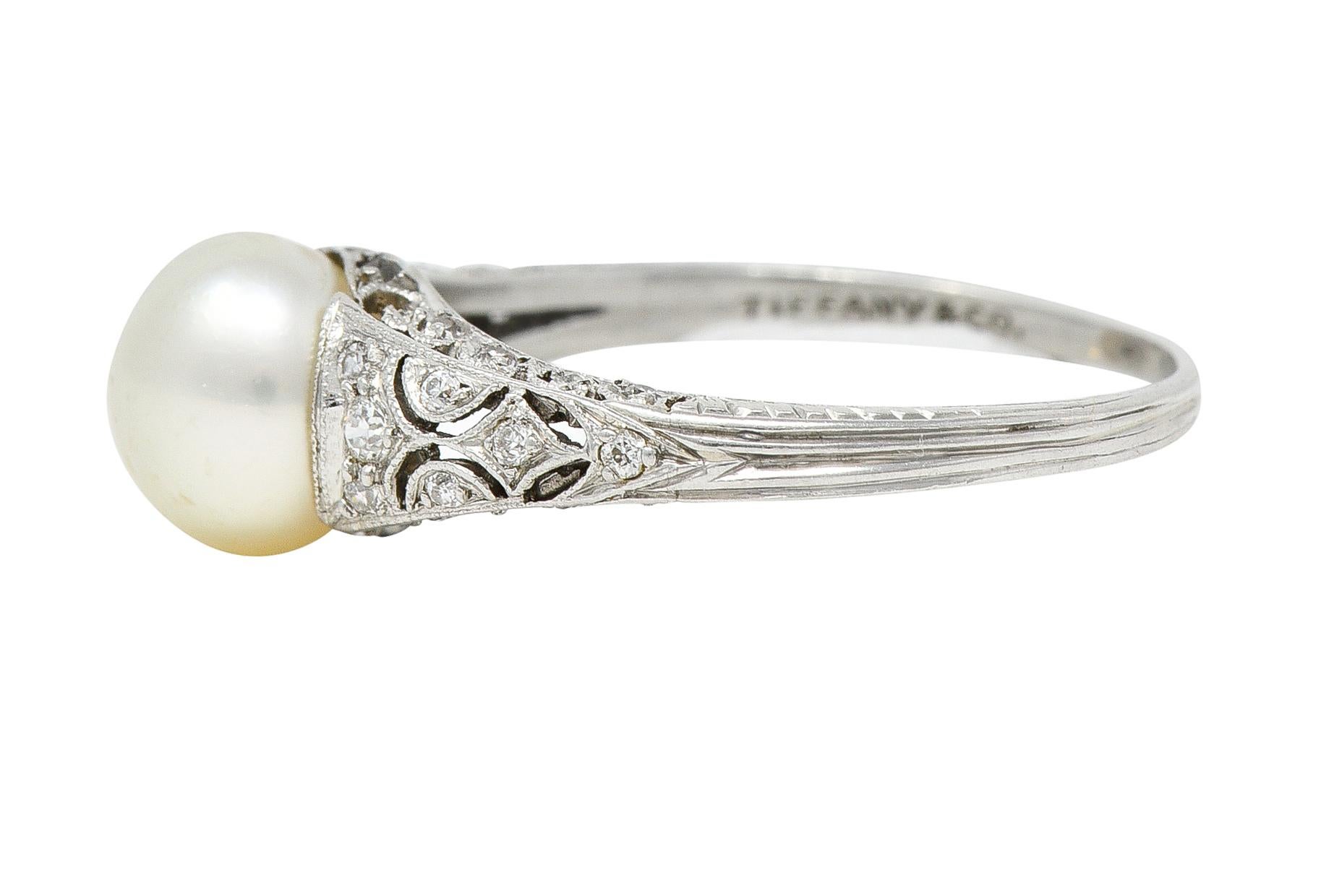tiffany pearl engagement rings