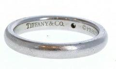 Tiffany & Co Elsa Perett Platinum & 1 Diamond Band Ring