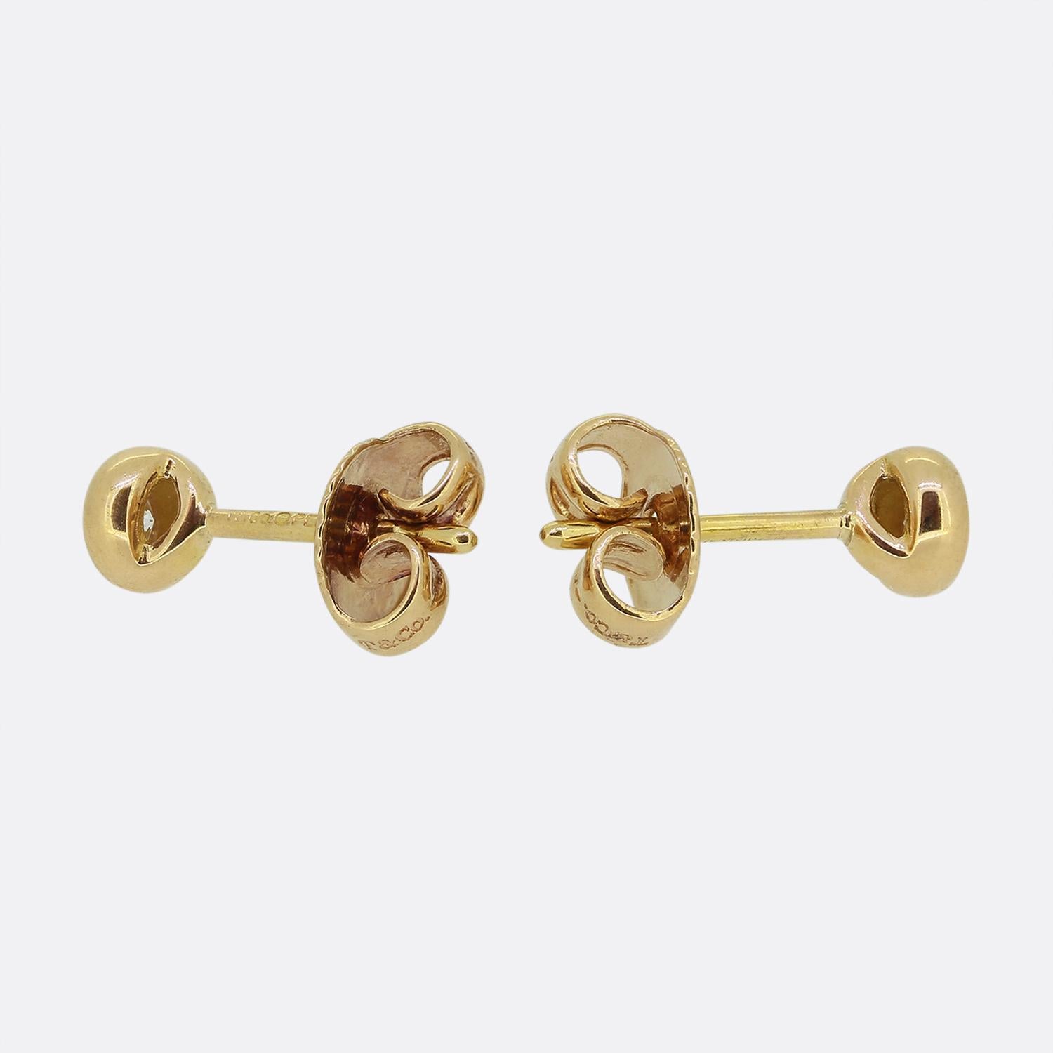 Brilliant Cut Tiffany & Co. Elsa Peretti 0.20 Carat Diamond Stud Earrings