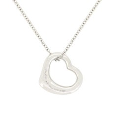 Tiffany & Co. ‘Elsa Peretti’ 0.45ct Diamond Open Heart Pendant