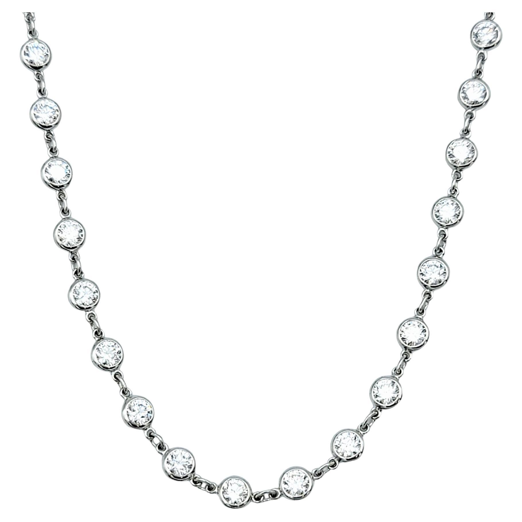 Contemporain Tiffany & Co. Elsa Peretti, collier « Diamonds By The Yard » de 15,25 carats, 38