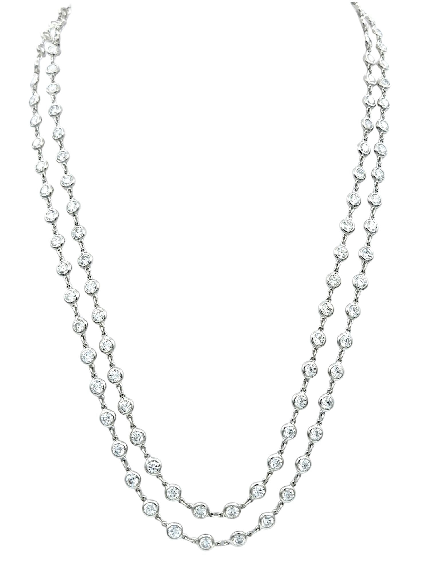 Women's Tiffany & Co. Elsa Peretti 15.25 Carat 'Diamonds By The Yard' Necklace, 38