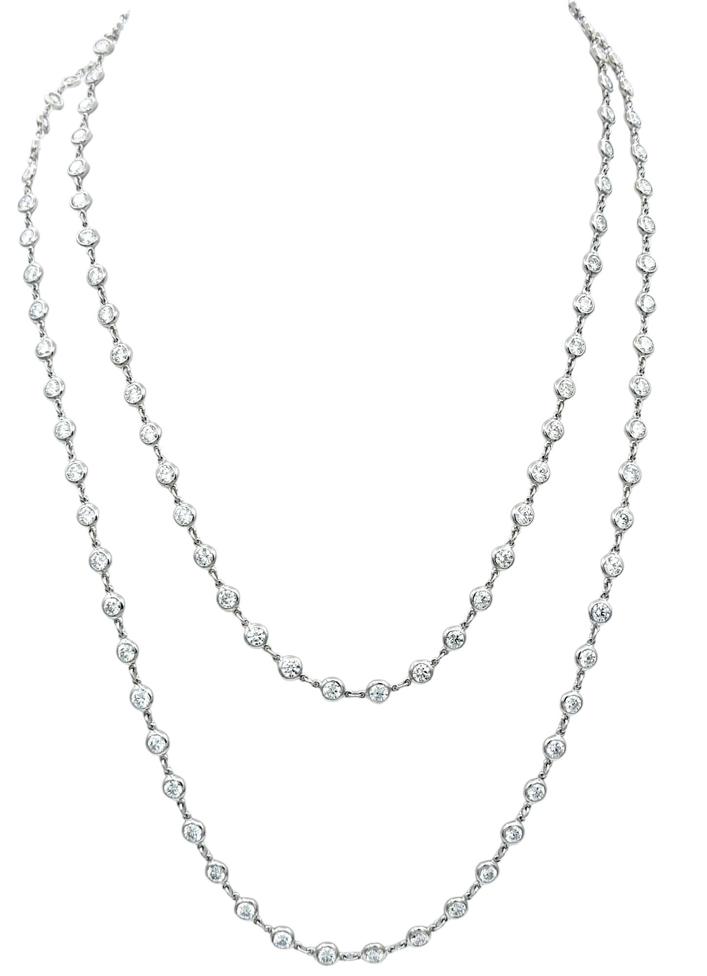 Tiffany & Co. Elsa Peretti 15.25 Carat 'Diamonds By The Yard' Necklace, 38