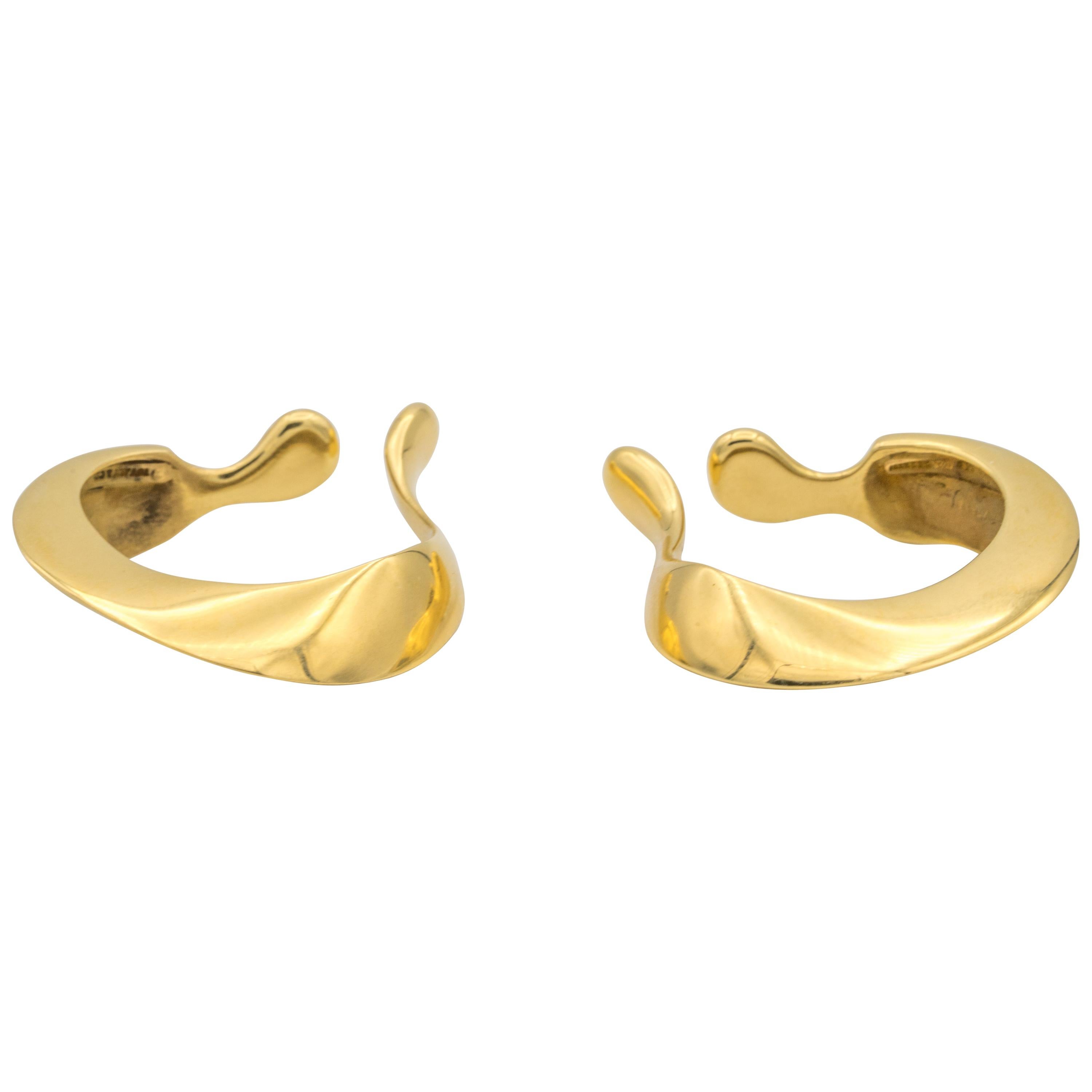 Tiffany & Co. Elsa Peretti cuff earrings in 18 Karat yellow gold
