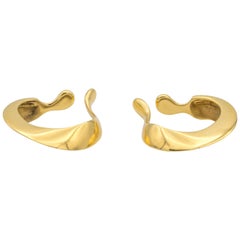 Vintage Tiffany & Co. Elsa Peretti cuff earrings in 18 Karat yellow gold