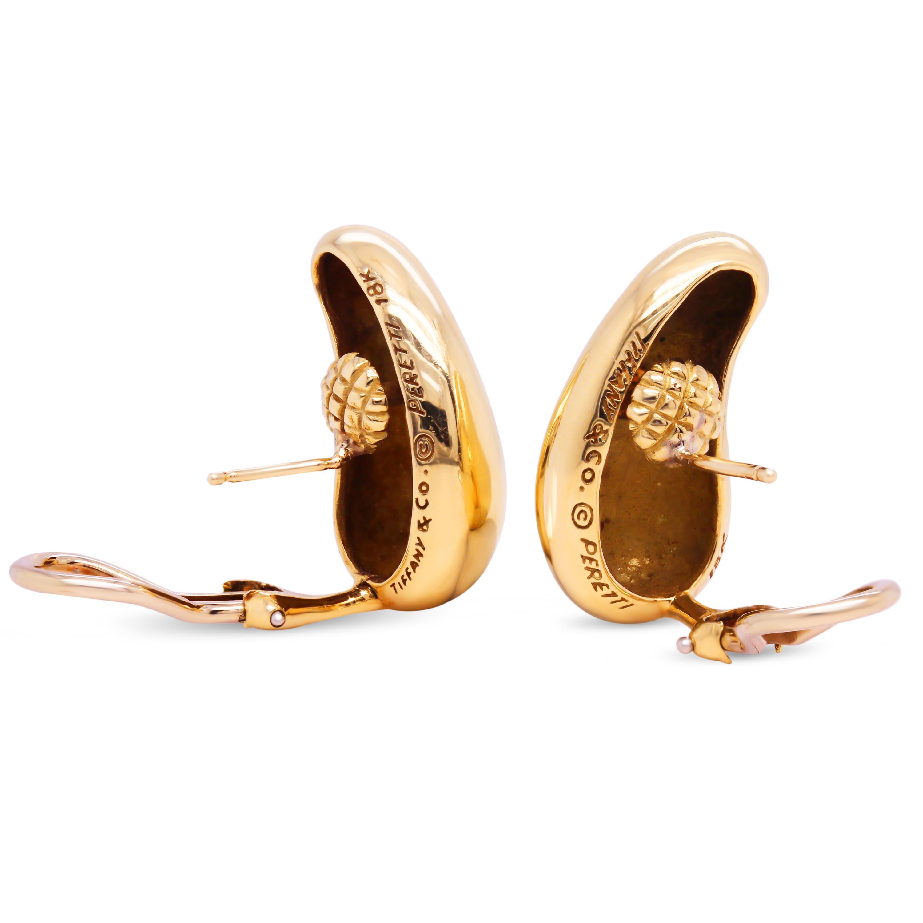 elsa peretti teardrop earrings gold