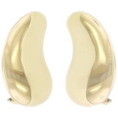 Tiffany & Co. Elsa Peretti 18 Karat Yellow Gold Bean Earrings