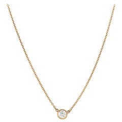 Tiffany & Co. Elsa Peretti 18 Karat Yellow Gold Diamond by the Yard Necklace