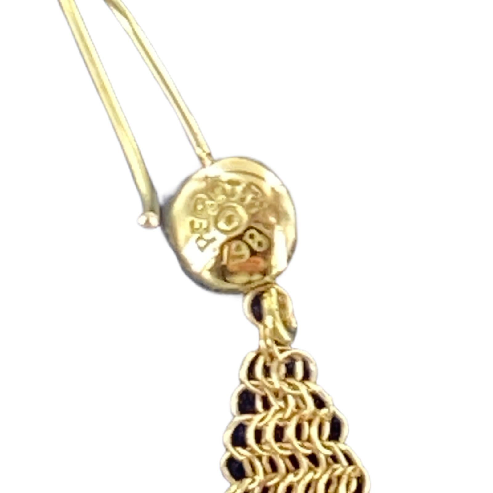 tiffany gold mesh earrings
