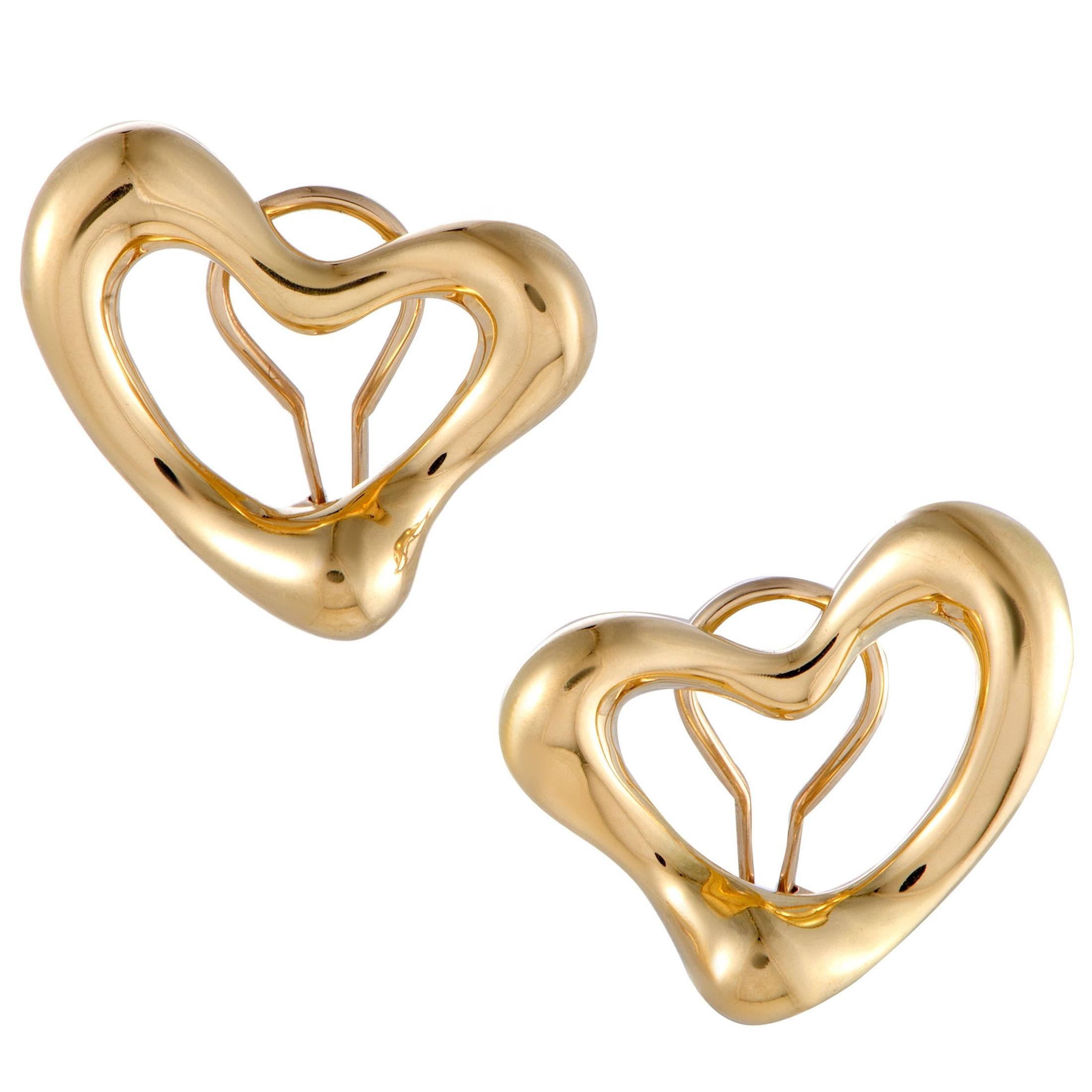 Tiffany Open Heart Earrings