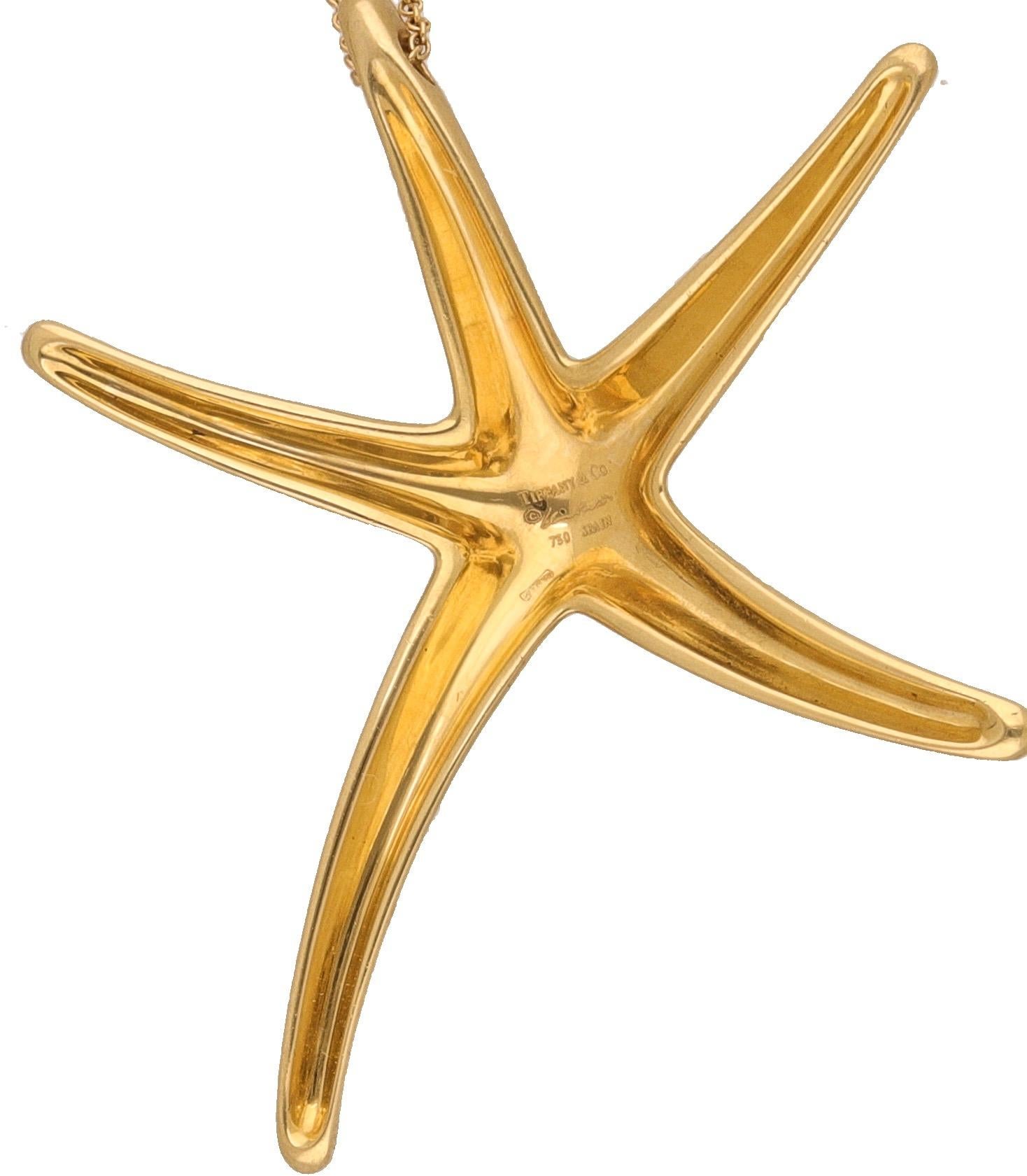 Tiffany & Co. Elsa Peretti, collier étoile de mer en or jaune 18 carats 3