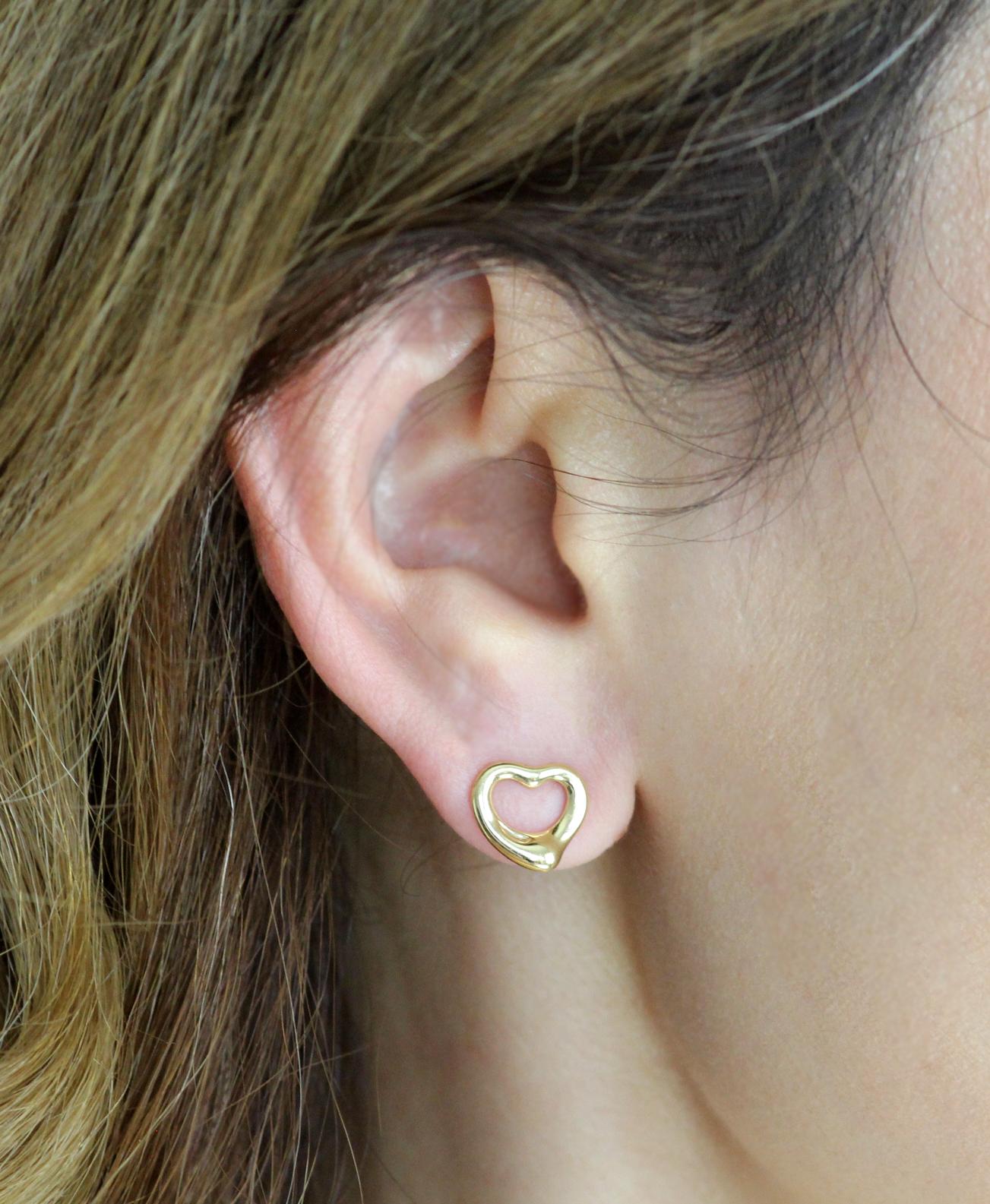 tiffany earrings heart studs
