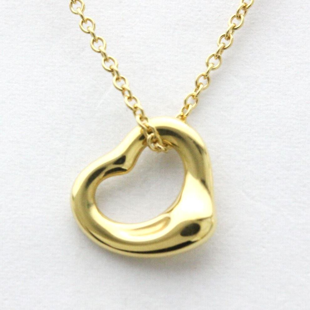 TIFFANY & Co. Elsa Peretti, collier pendentif cœur ouvert 11 mm en or 18 carats

Métal : Or jaune 18K
Chaîne : 16