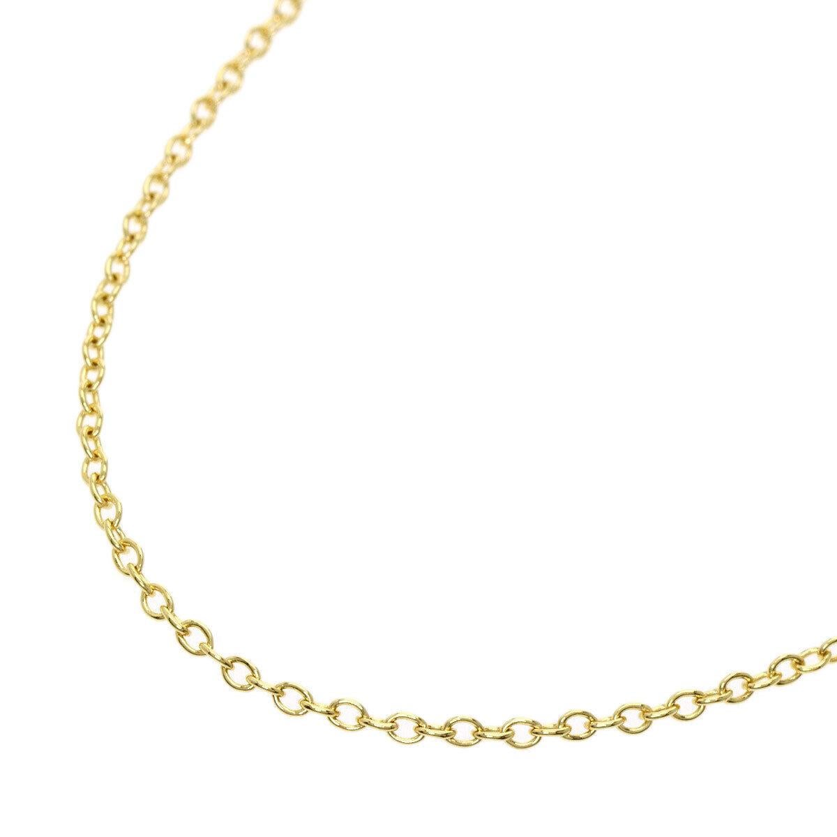 TIFFANY & Co. Elsa Peretti 18K Gold 11mm offenes Herz Anhänger Halskette 2