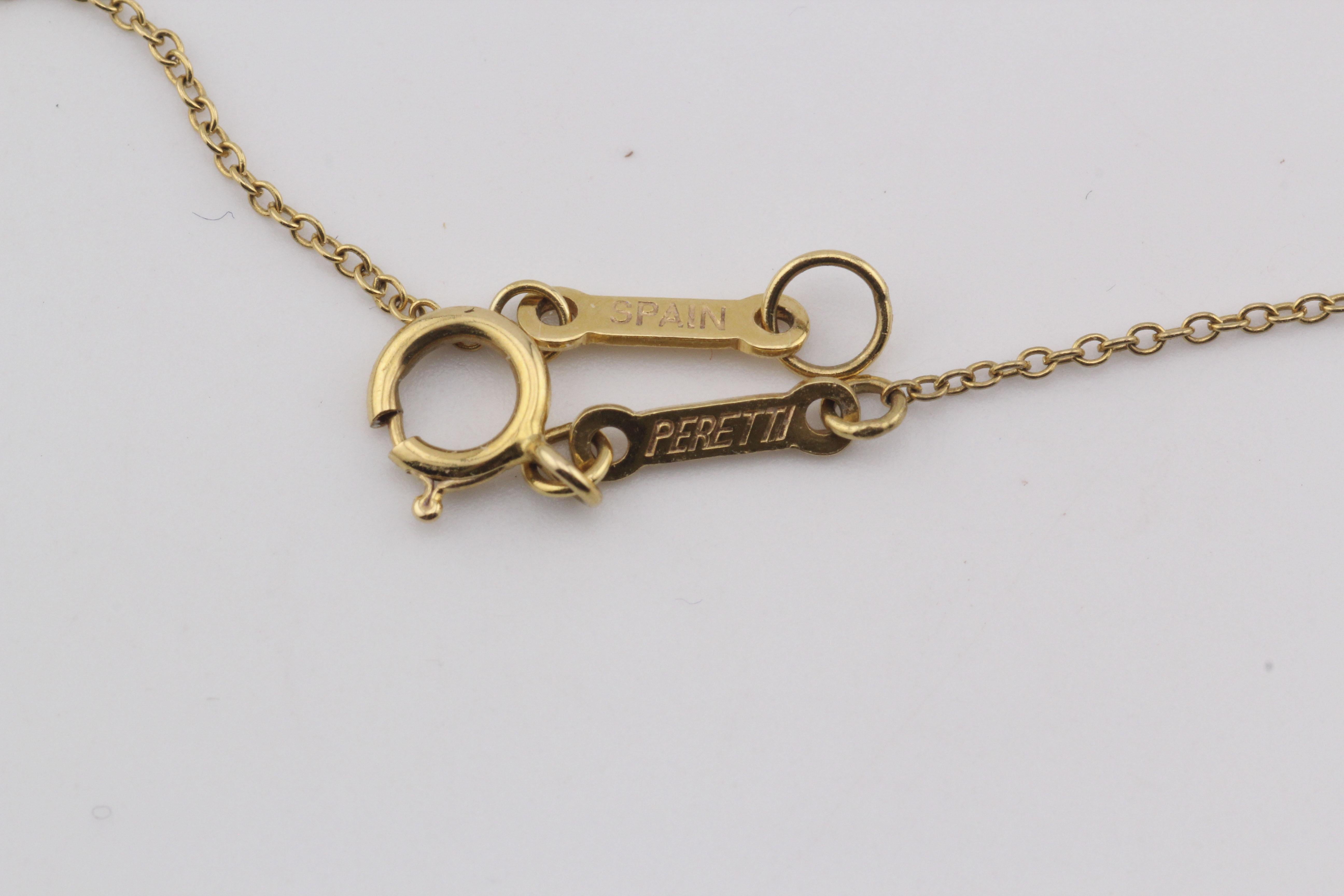 Tiffany & Co. Elsa Peretti 18K Gold 12mm Small Star of David Pendant Necklace 1