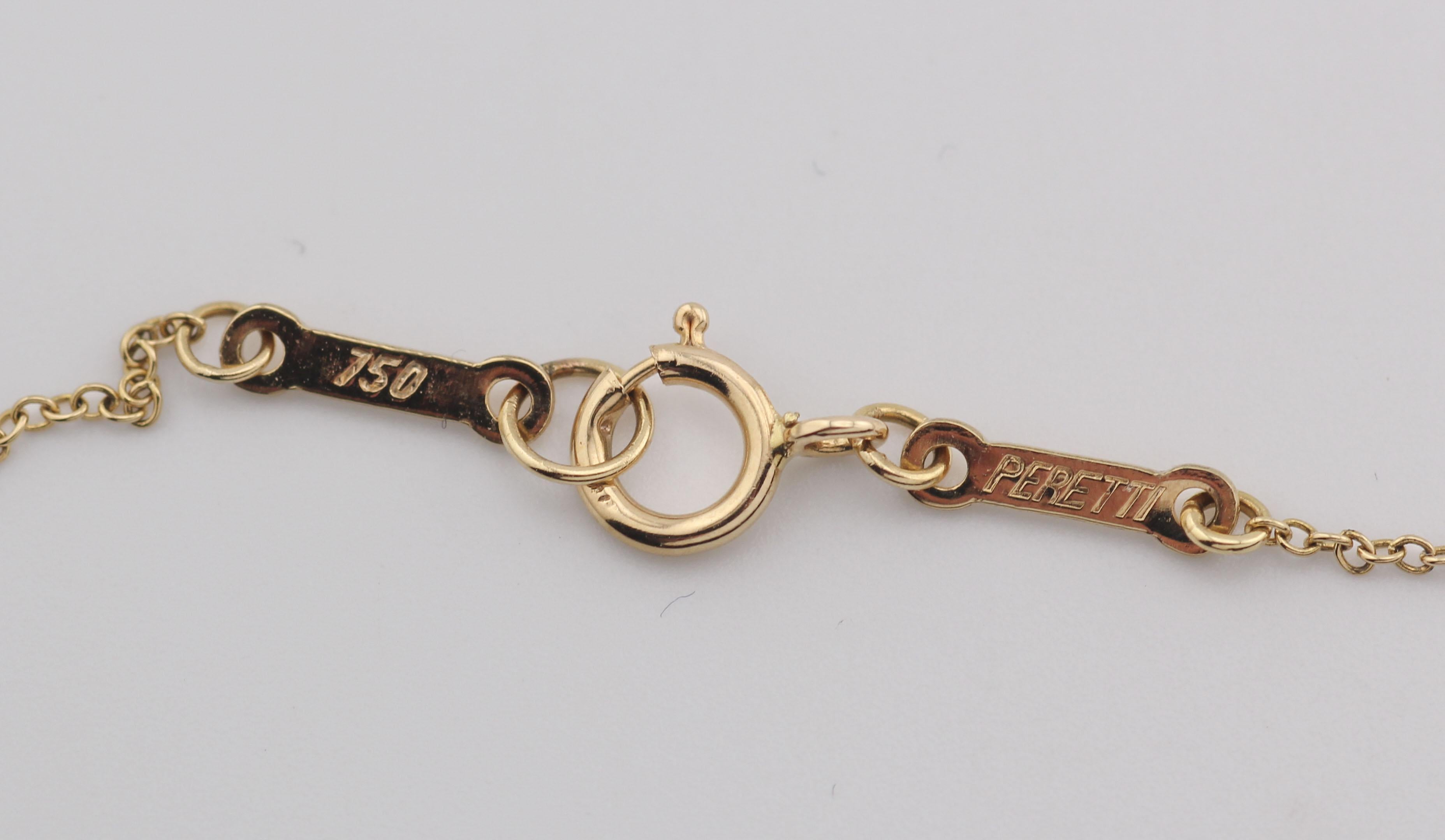 Tiffany & Co. Elsa Peretti 18K Gold 12mm Small Star of David Pendant Necklace im Angebot 2