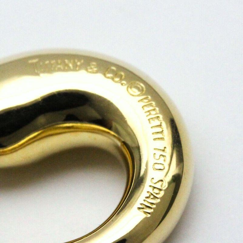 TIFFANY & Co. Elsa Peretti, collana con ciondolo a forma di cerchio eterno in oro 18 carati da 15 mm, medio in vendita 2